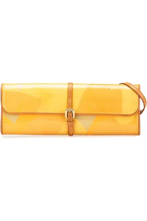 LOUIS VUITTON Borsa a tracolla Fleurs Pochette in pelle Vernis con monogramma 2000