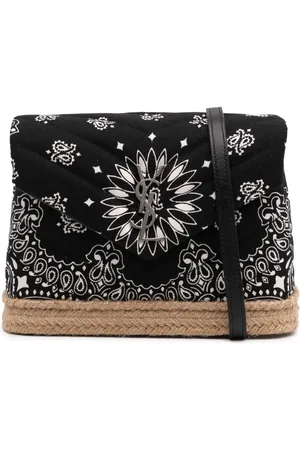 Saint Laurent Borsa a tracolla Loulou Toy in cotone con stampa Bandana 2018