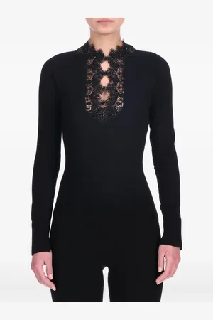 ERMANNO SCERVINO Maglione con dettagli in pizzo