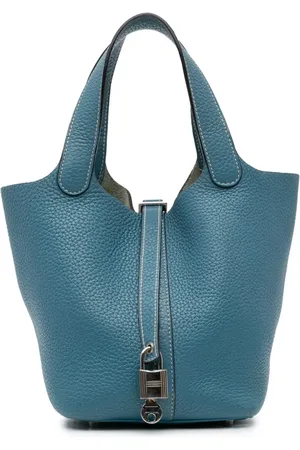 Hermès Borsa a mano Picotin Lock 18 in pelle Clemence 2014