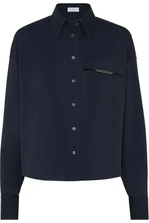 Brunello Cucinelli Camicia con colletto button-down