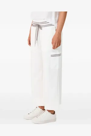 BIANCALANCIA Pantaloni con dettaglio a righe