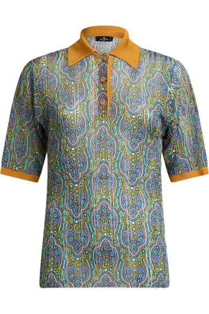 Etro Polo in maglia con stampa