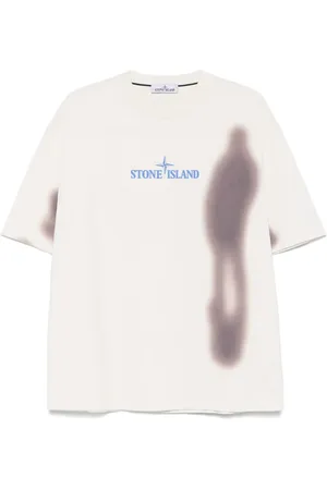 Stone Island T-shirt con stampa Blurry One