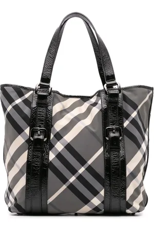 Burberry Borsa tote Victoria Beat Check in nylon 2000-2017
