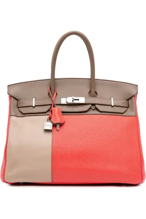 Hermès Borsa a mano Birkin Cascade Retourne 35 in pelle tricolore Clemence e Swift 2012