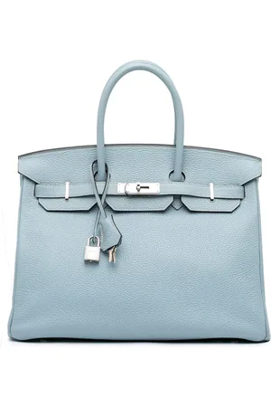 Hermès Borsa a mano Birkin Retourne 35 in pelle Togo 2012