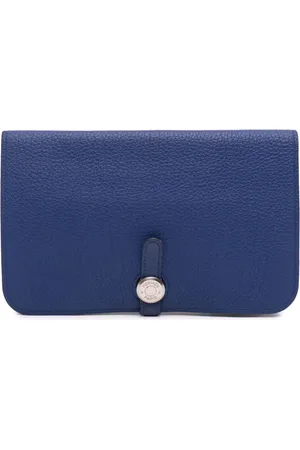 Hermès Portafoglio Dogon GM in pelle Clemence 2013