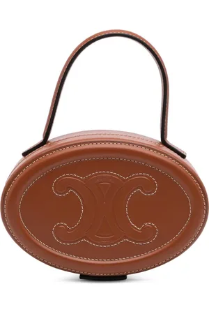 Céline Borsa a mano Cuir Triomphe Oval in pelle di vitello 2022
