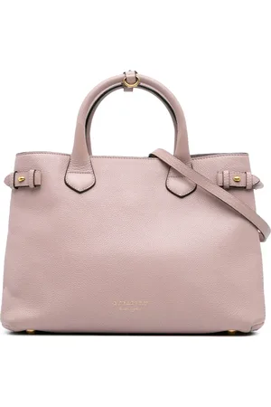 Burberry Borsa a tracolla House Check Banner media in pelle 2000-2017