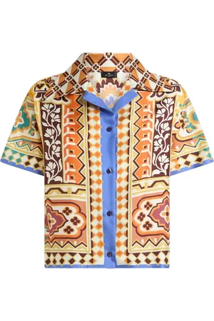 Etro Camicia in seta a fiori