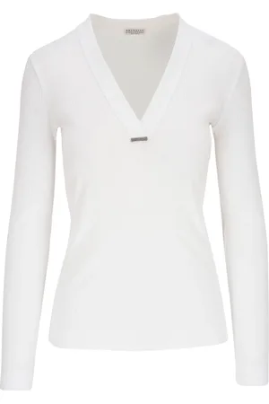 Brunello Cucinelli Top con scollo a V