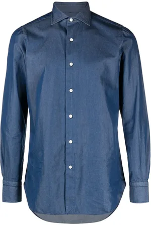 Finamore Camicia denim a maniche lunghe