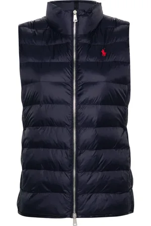 Ralph Lauren Gilet con ricamo Polo Pony