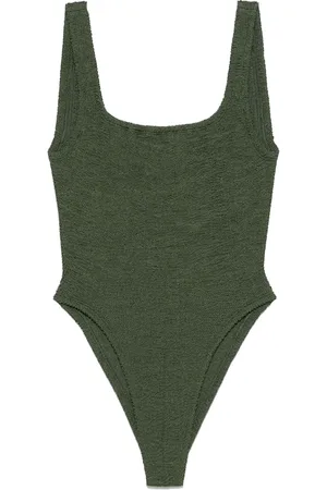 Hunza G Costume da bagno con scollo quadrato