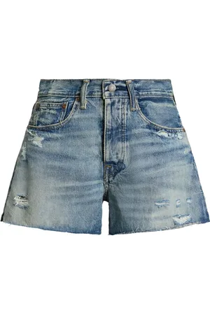 Ralph Lauren Shorts denim con effetto vissuto