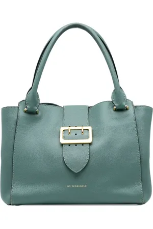 Burberry Borsa tote in pelle di vitello pieno fiore con fibbia 2000-2017