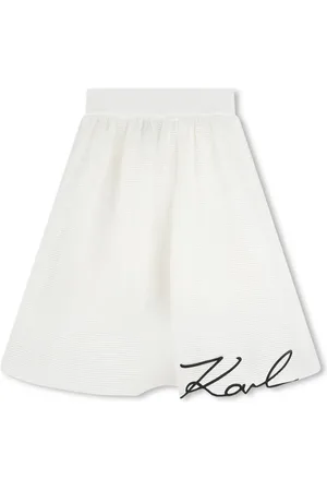 Karl Lagerfeld Gonna svasata con ricamo