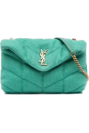 Saint Laurent Borsa a tracolla Toy Loulou Puffer in tela 2021