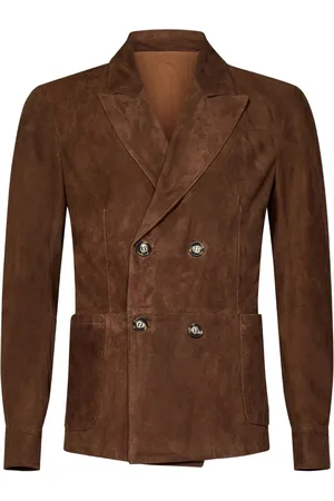 Franzese Blazer in pelle scamosciata