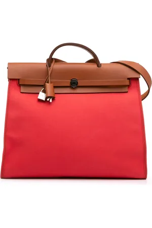 Hermès Borsa a tracolla Herbag Zip 39 in tela Toile 2011