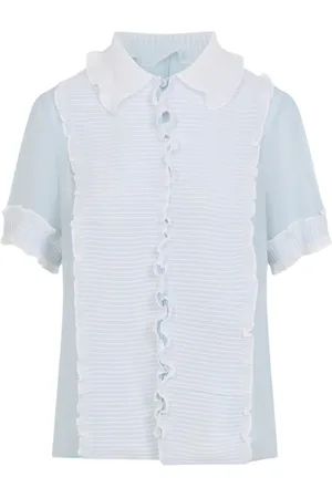 Jil Sander Camicia in seta con ruches