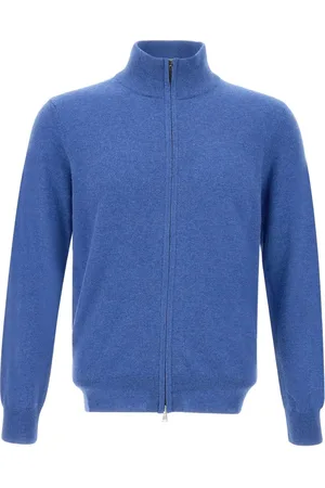 KANGRA CASHMERE Maglione in lana con zip