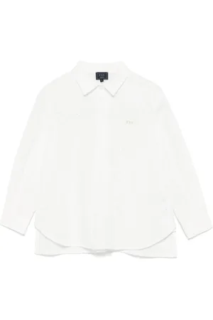 FAY Blusa con ricamo logo
