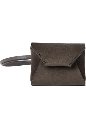 Brunello Cucinelli Ciondolo per borsa in pelle scamosciata