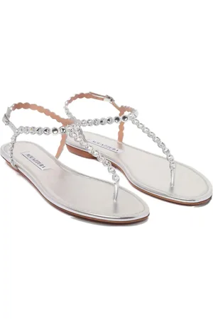 Aquazzura Sandali con cristalli