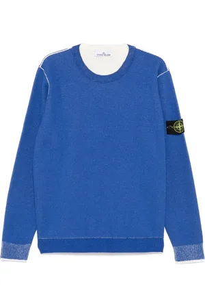 Stone Island Felpa con applicazione Compass