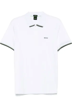 HUGO BOSS Polo in cotone con ricamo logo