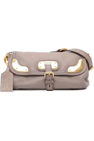 Prada Borsa a spalla Visone Sfumato Cervo con battente 2000-2024