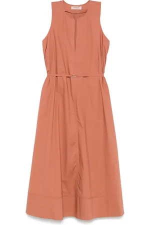 Twin-Set Abito midi con placca logo