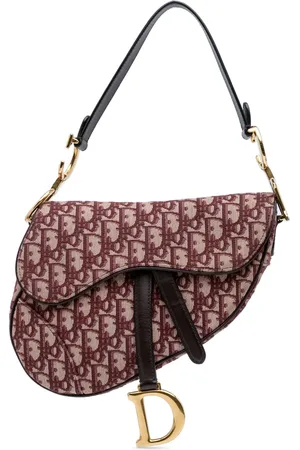 Dior Borsa a spalla Saddle in tela con motivo Oblique 2018