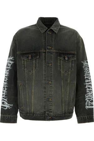 Balenciaga Giacca denim con stampa