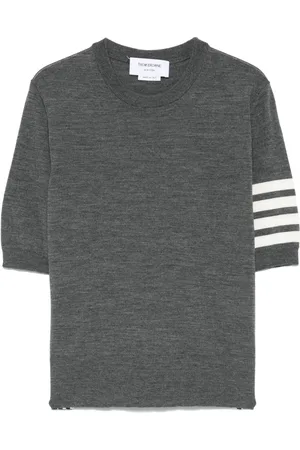 Thom Browne T-shirt 4 Bar Stripes a righe