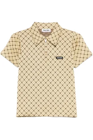 Miu Miu Polo a quadri