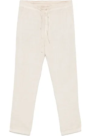 120% Lino Pantaloni con coulisse
