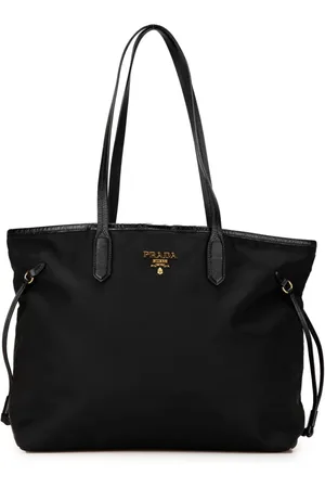 Prada Borsa tote in tessuto con finiture in pelle Saffiano 2000-2024