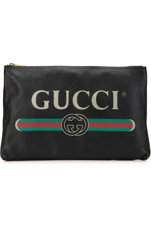 Gucci Clutch in pelle con logo 2000-2015