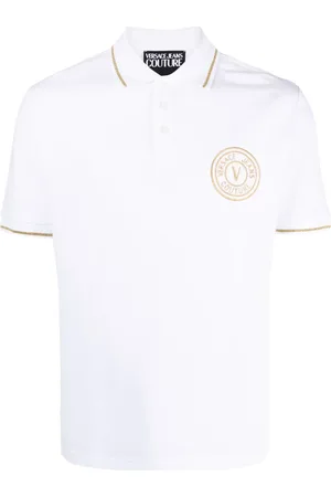 VERSACE Polo con ricamo logo