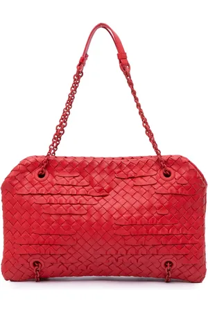 Bottega Veneta Borsa a spalla in nappa con motivo Intrecciato Duo 2012-2024