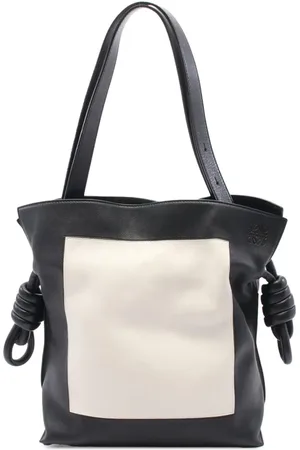 Loewe Borsa tote Flamenco Knot in pelle di vitello bicolore 2000-2024