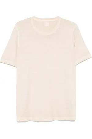 120% Lino T-shirt con logo