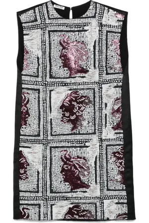 Miu Miu Abito corto con monogramma jacquard anni 2010
