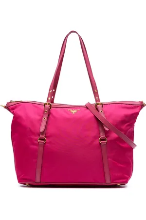 Prada Borsa a tracolla in tessuto con finiture Saffiano 2000-2024