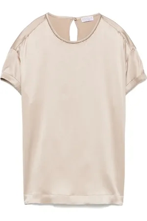 Brunello Cucinelli Top in raso