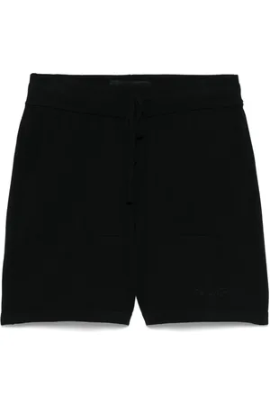 THE EDITOR Shorts con logo ricamato