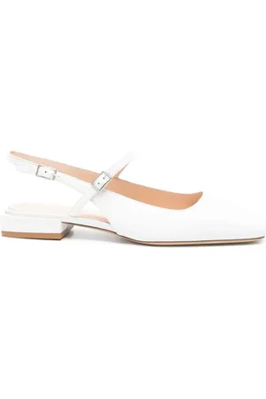 P.A.R.O.S.H. Pumps piatte in pelle con cinturino posteriore